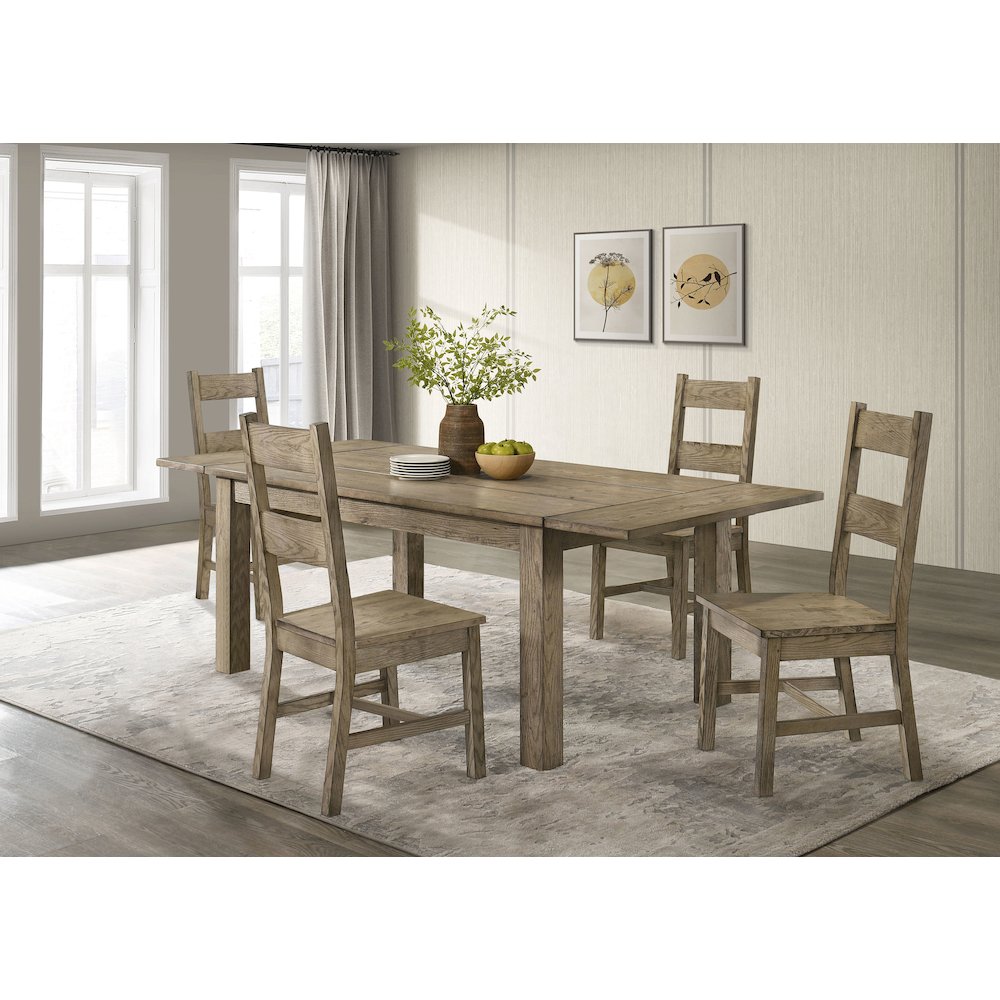 Cardova 5-piece Extension Table Dining Set Vineyard Oak