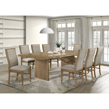 Adina 89-inch Extension Dining Table Distressed Light Brown