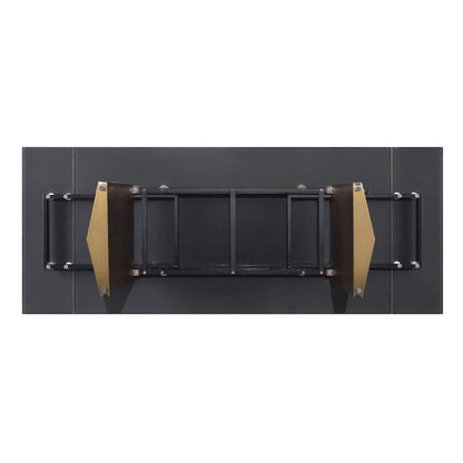 Vesa 97-inch Glass Top Extension Dining Table Beige