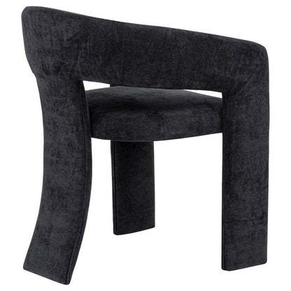 Carlow Upholstered Dining Arm Chair Black (Set of 2)