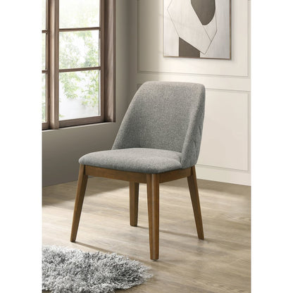 Franklin Upholstered Dining Side Chair Grey (Set of 2)