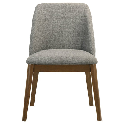 Franklin Upholstered Dining Side Chair Grey (Set of 2)