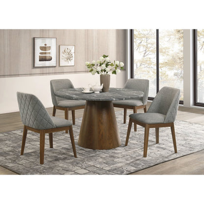 Franklin Upholstered Dining Side Chair Grey (Set of 2)