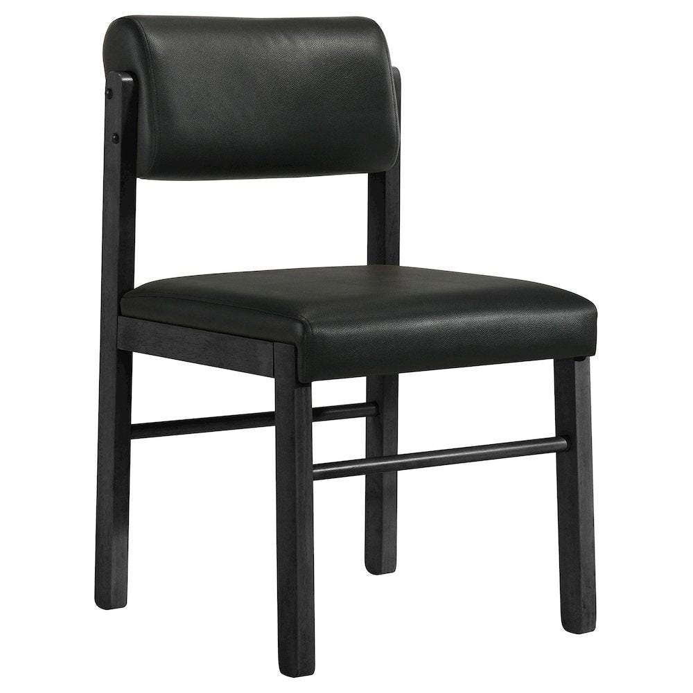Kehoe Upholstered Dining Side Chair Black (Set of 2)