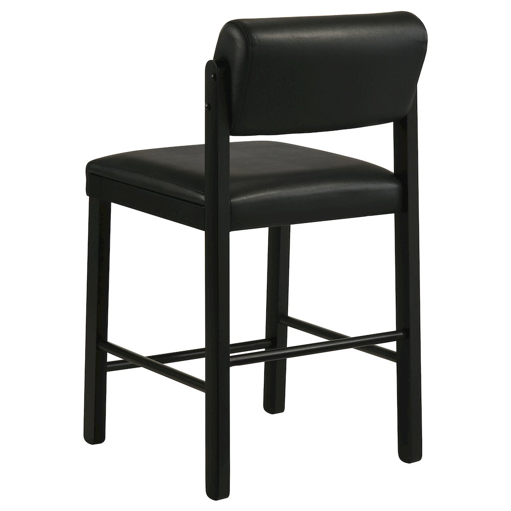 Kehoe Upholstered Counter Height Chair Black (Set of 2)