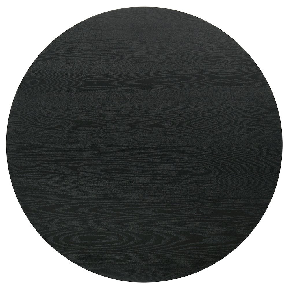 Hamlyn 43-inch Round Wood Counter Height Dining Table Black