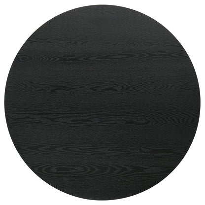 Hamlyn 43-inch Round Wood Counter Height Dining Table Black