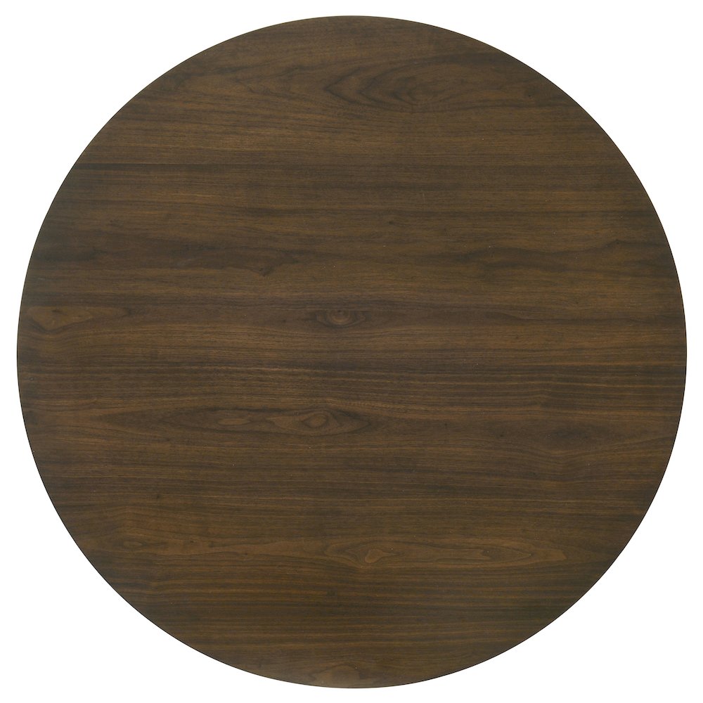Strouse 47-inch Round Wood Dining Room Table Walnut