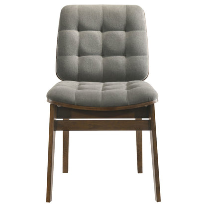 Strouse 5-piece Dining Set Grey and Walnut