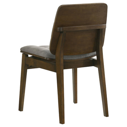 Strouse 5-piece Dining Set Grey and Walnut
