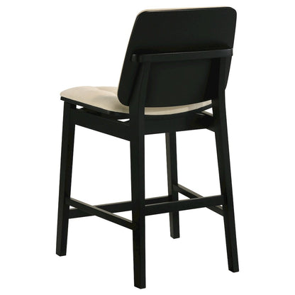 Decker 7-piece 70-inch Rectangular Counter Height Dining Set Cream and Black