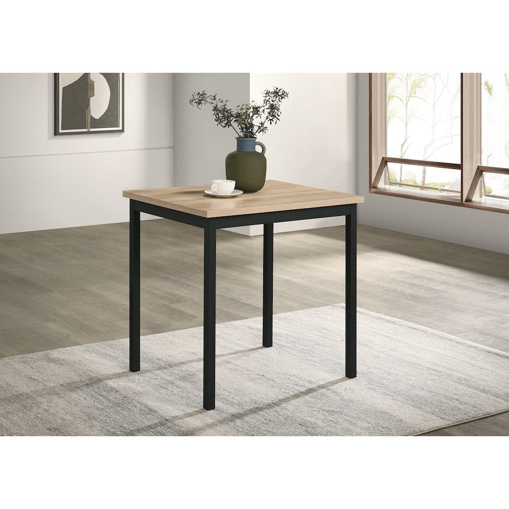 Garza Space Saving Rectangular Dining Table Greige Oak