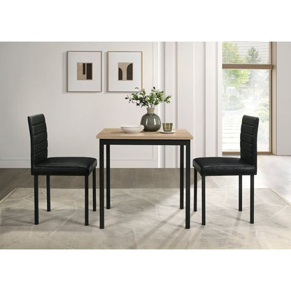 Garza Space Saving Rectangular Dining Table Greige Oak
