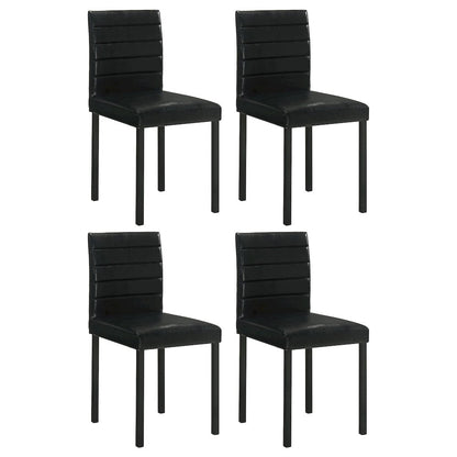Garza Upholstered Dining Side Chair Black (Set of 4)