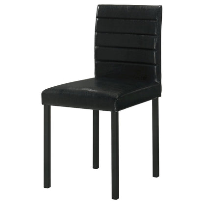 Garza Upholstered Dining Side Chair Black (Set of 4)