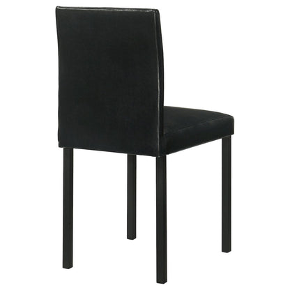 Garza Upholstered Dining Side Chair Black (Set of 4)