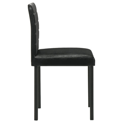 Garza Upholstered Dining Side Chair Black (Set of 4)
