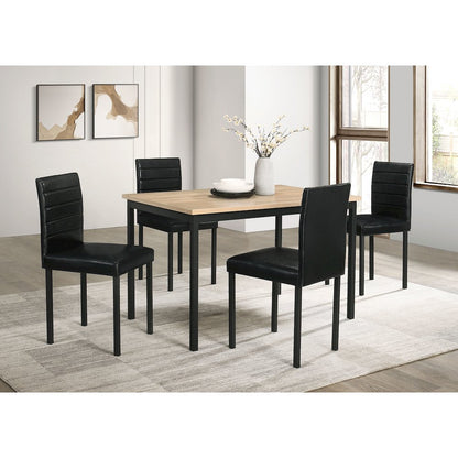 Garza Upholstered Dining Side Chair Black (Set of 4)