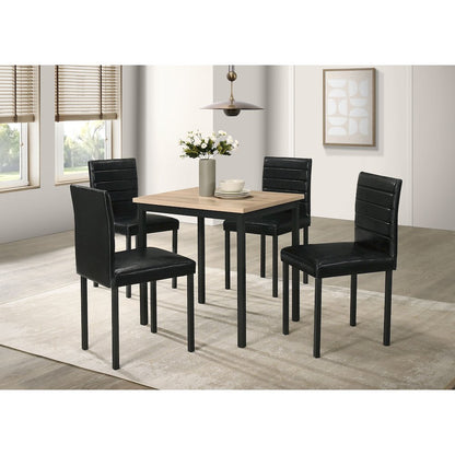 Garza Upholstered Dining Side Chair Black (Set of 4)