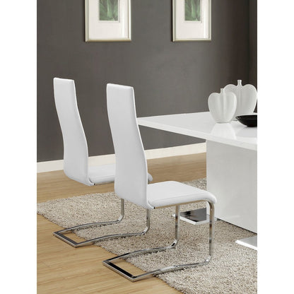 Montclair Upholstered Dining Side Chair White (Set of 4)