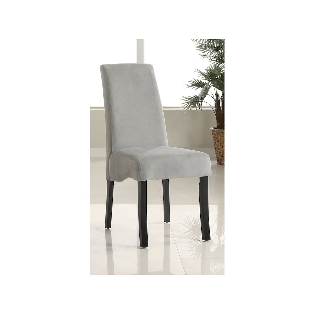 Stanton Velvet Upholstered Dining Side Chair Grey (Set of 2)