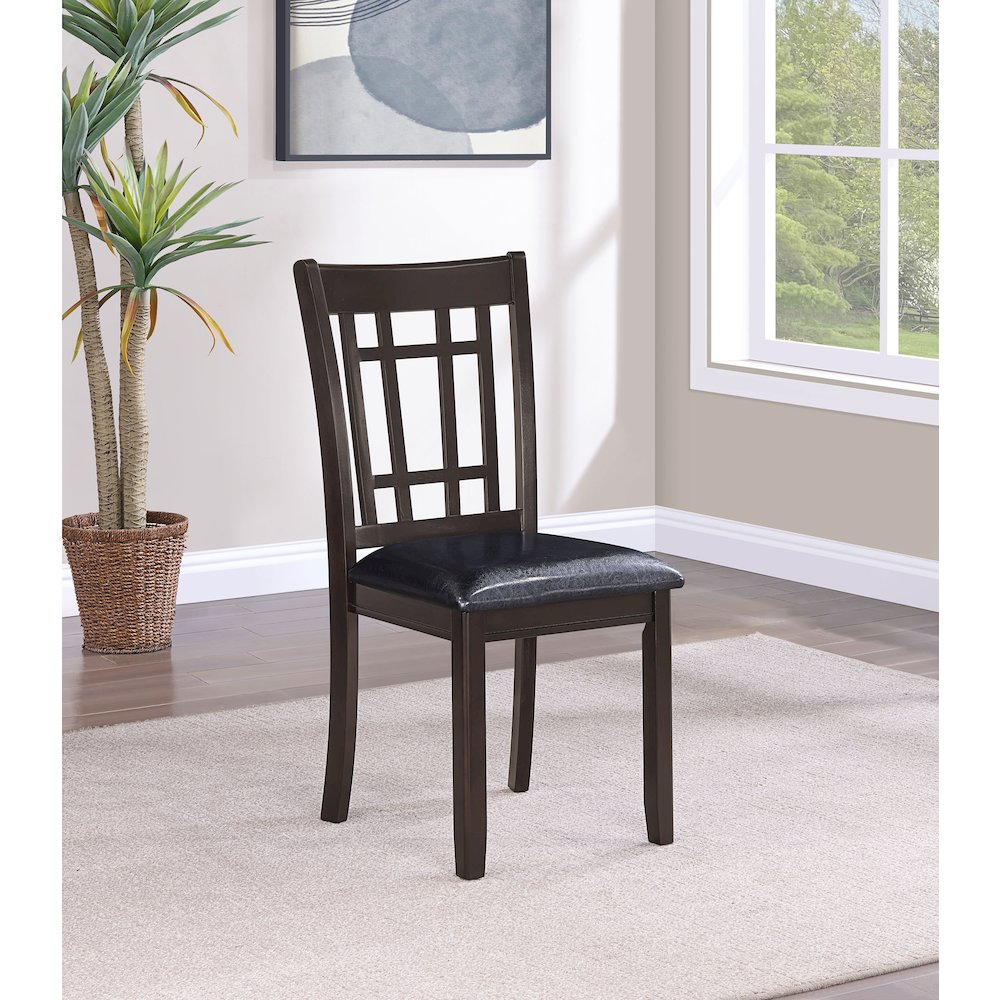 Lavon Wood Dining Side Chair Espresso (Set of 2)