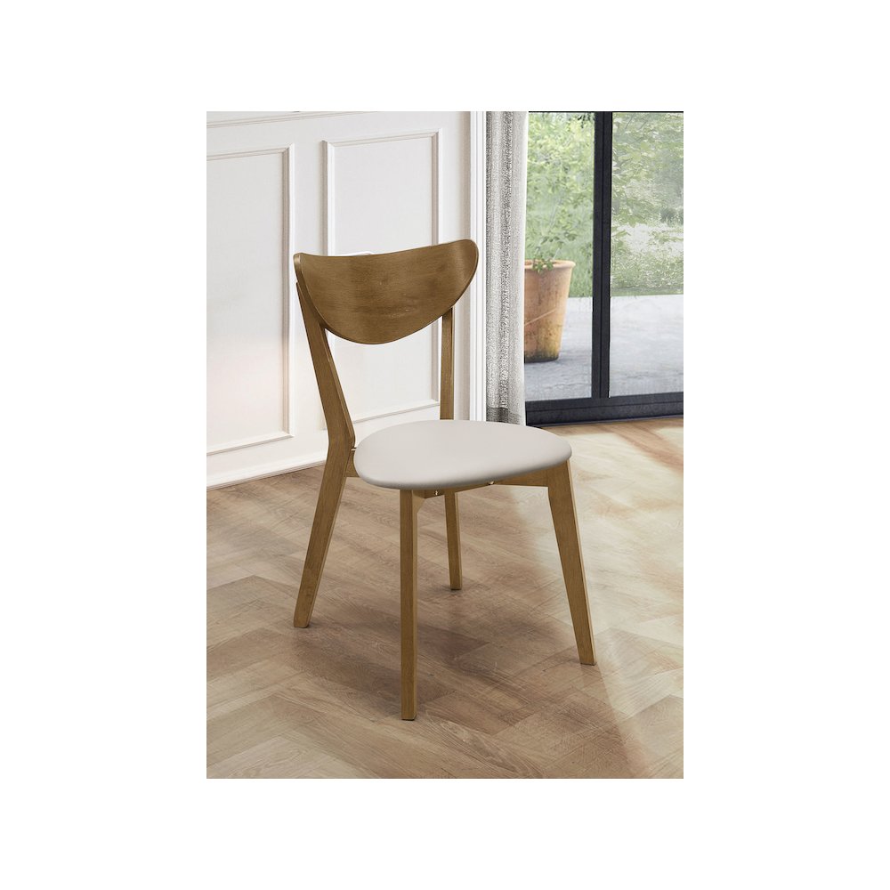 Kersey Wood Dining Side Chair Chestnut (Set of 2)