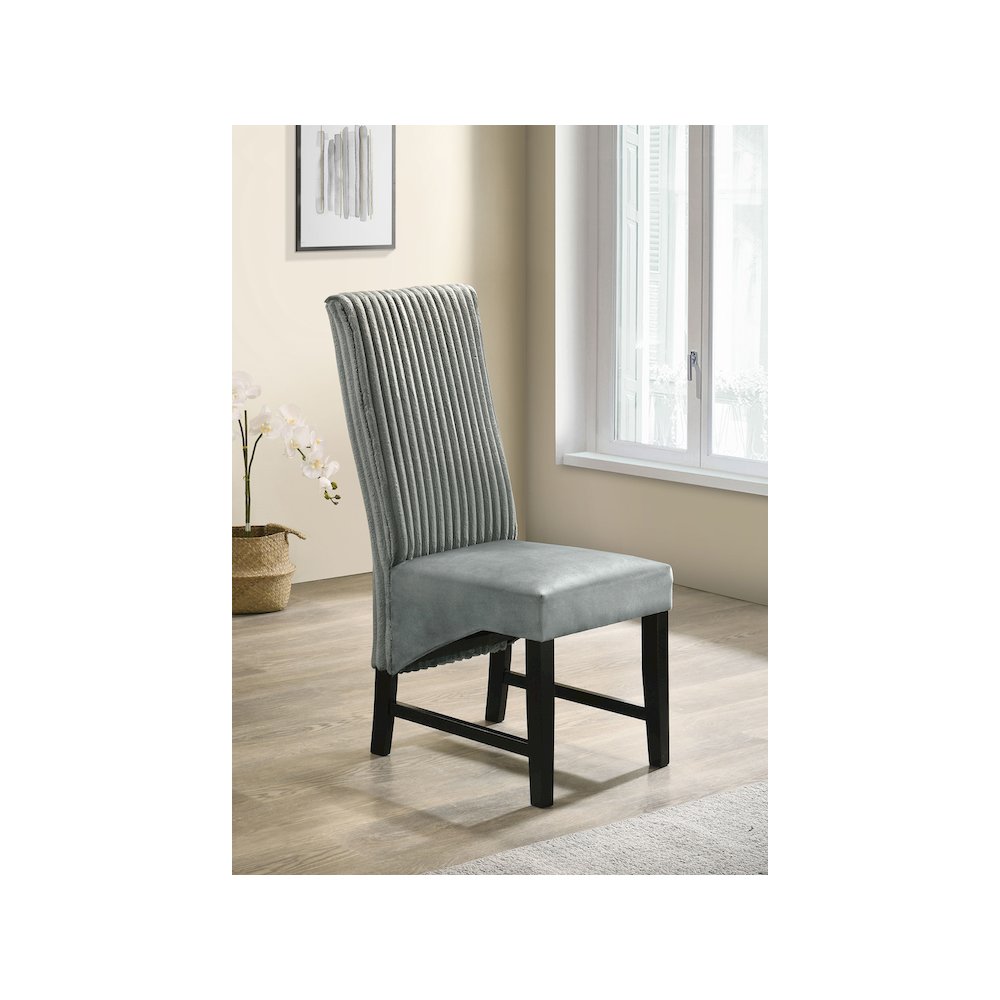 Barrand Upholstered Dining Side Chair Grey (Set of 2)
