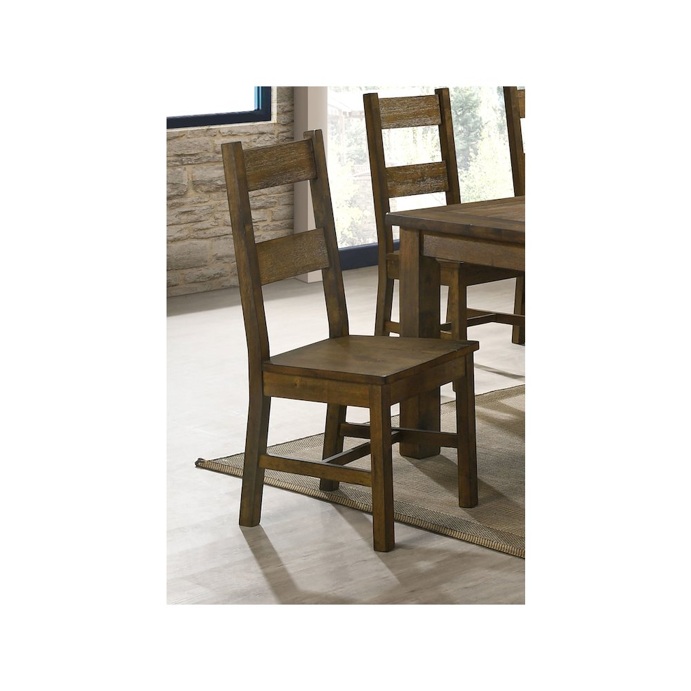 Coleman Dining Side Chair Rustic Golden Brown (Set of 2)
