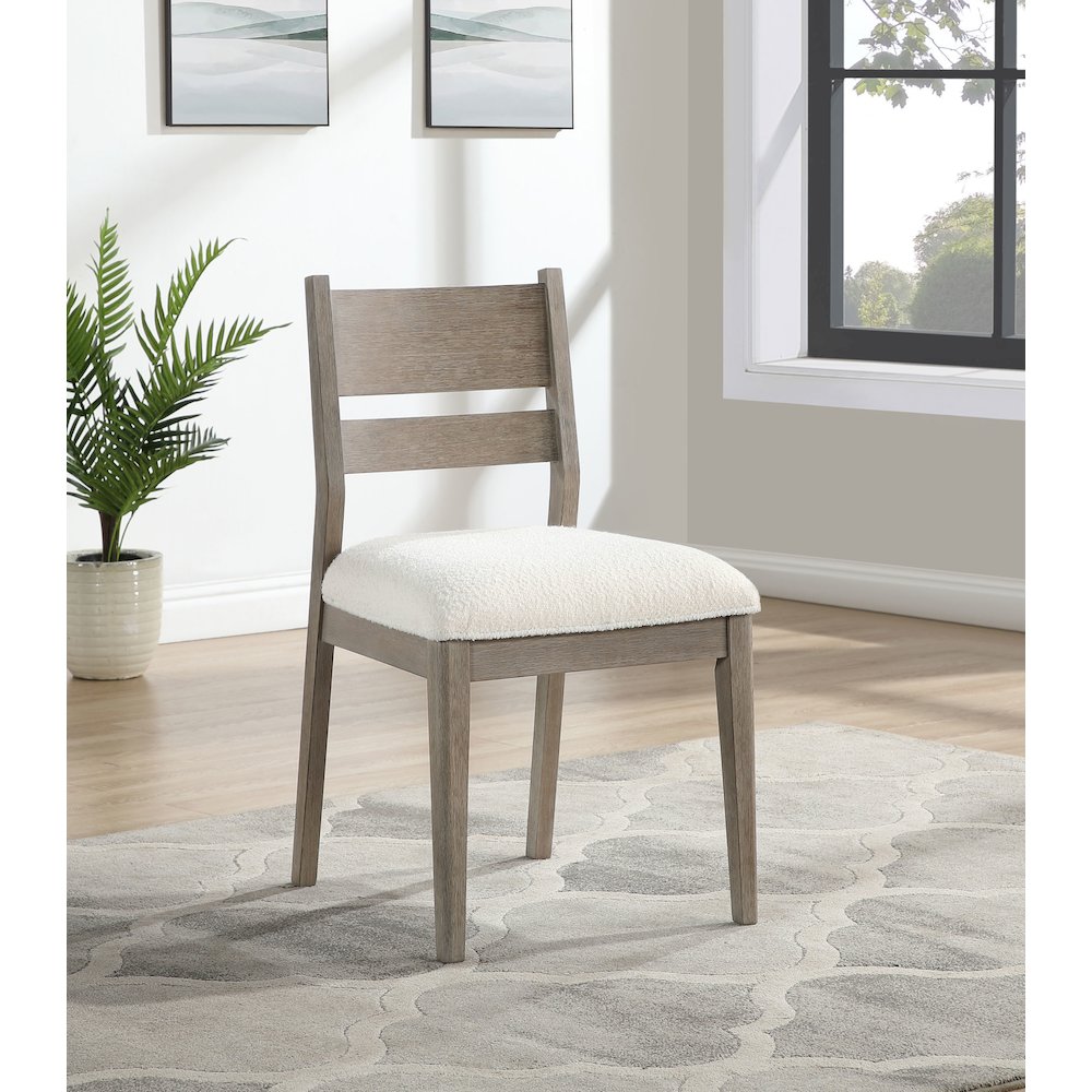 Cornelia Wood Dining Side Chair Coastal Grey (Set of 2)