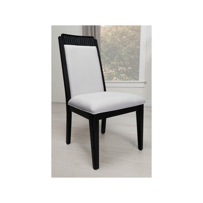 Brookmead Wood Dining Side Chair Ivory and Black (Set of 2)