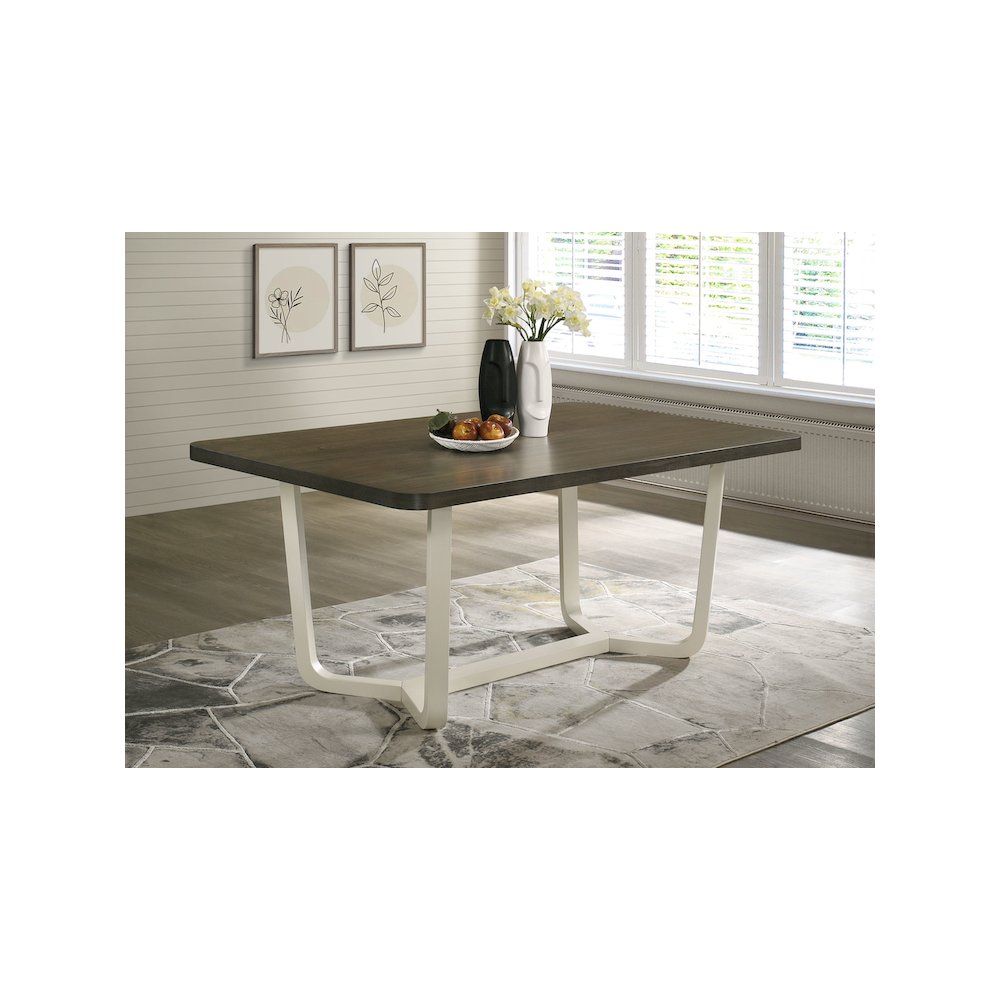 Biloxi 71-inch Rectangular Wood Dining Table Greyish Brown