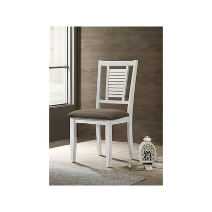 Appleton Wood Dining Side Chair Distressed White (Set of 2)