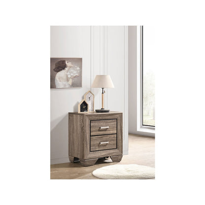 Kauffman 2-drawer Nightstand Washed Taupe