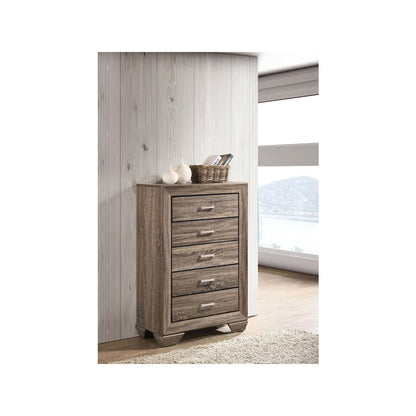 Kauffman 5-drawer Bedroom Chest Washed Taupe