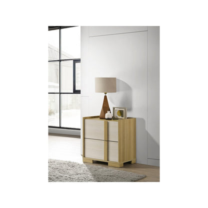 Hyland 2-drawer Nightstand Bedside Table Natural