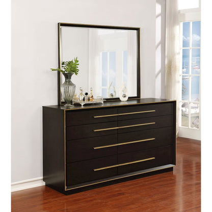Durango 8-drawer Dresser with Mirror Smoked Peppercorn