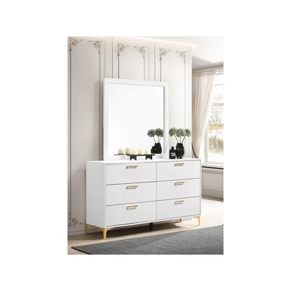 Kendall 6-drawer Dresser with Mirror White