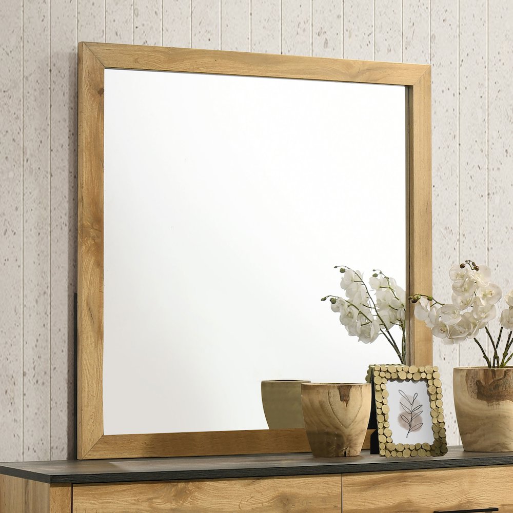 Kaywood Dresser Mirror Natural Pine