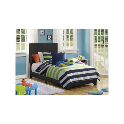 Dorian Upholstered Twin Panel Bed Black