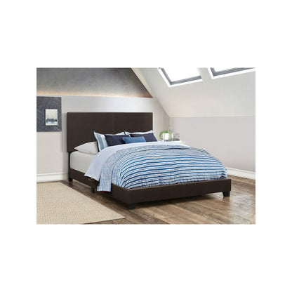 Dorian Upholstered Queen Panel Bed Brown