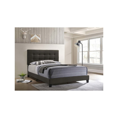 Mapes Upholstered Full Panel Bed Charcoal