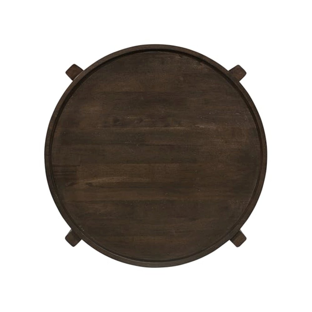 Cota 3-piece Solid Wood Coffee and End Table Set Dark Brown
