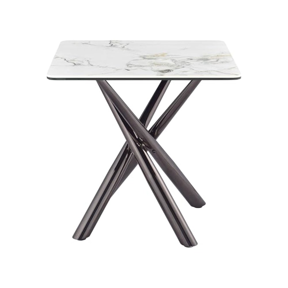 Carvell 3-piece Square Coffee and End Table Set Mirage White