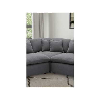Hobson Upholstered Corner Charcoal