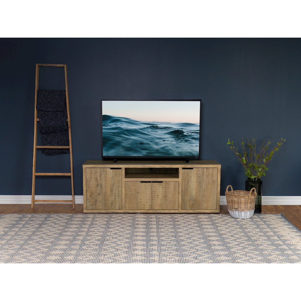 Tabby 4-door Engineered Wood 60" TV Stand Mango