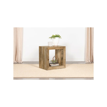 Benton Rectangular Solid Wood End Table Natural