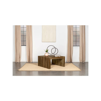 Odilia Square Solid Wood Coffee Table Auburn