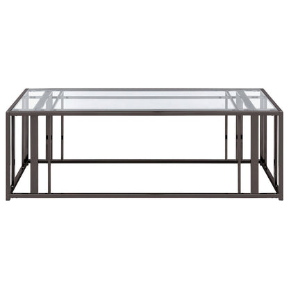 Adri 3-piece Coffee and End Table Set Black Nickel