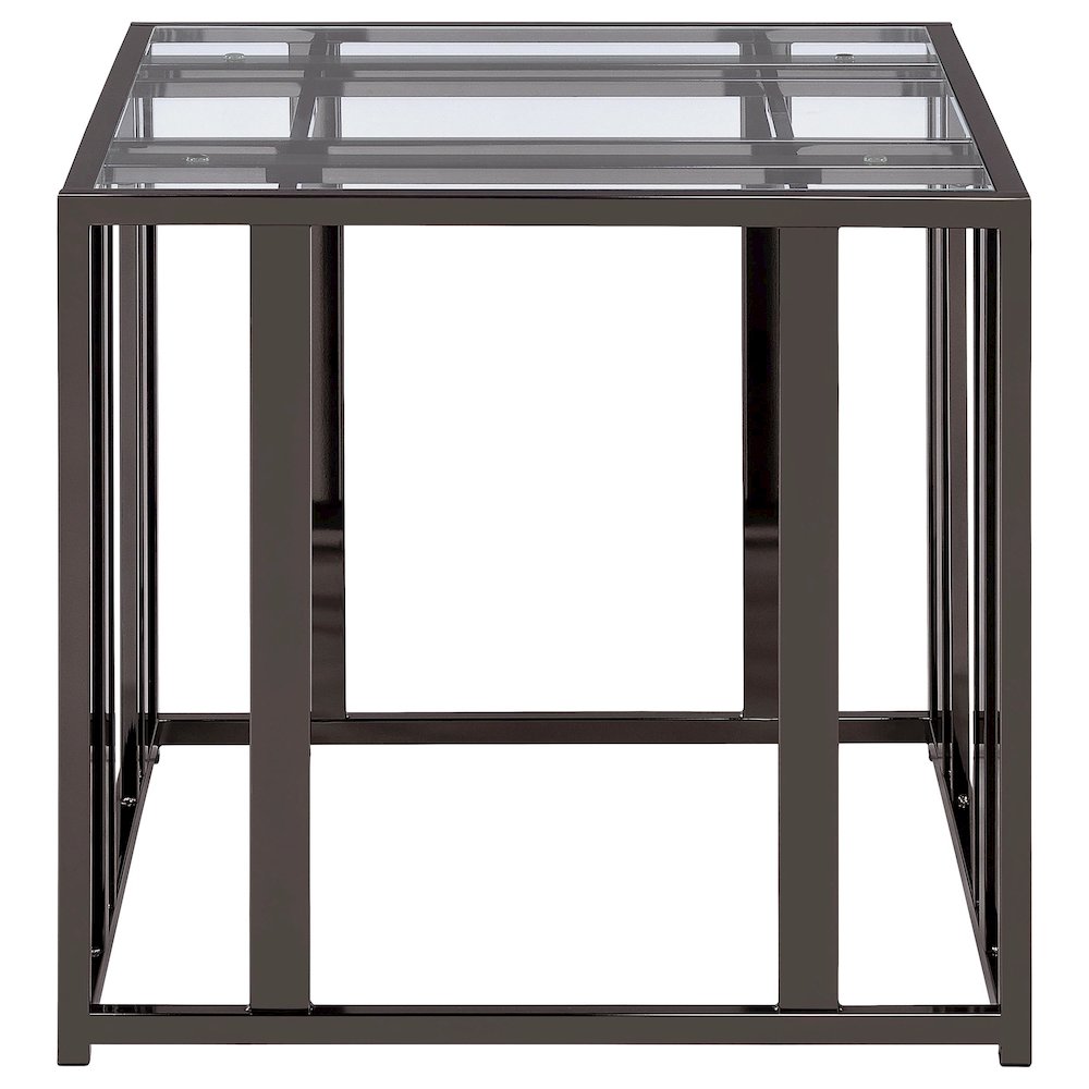 Adri 3-piece Coffee and End Table Set Black Nickel